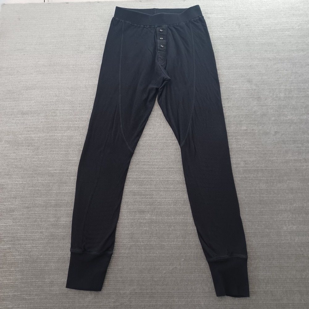 Rag & Bone Thermal Jogger Pants Womens XS‎ Black Long Johns Utilitarian Stretch